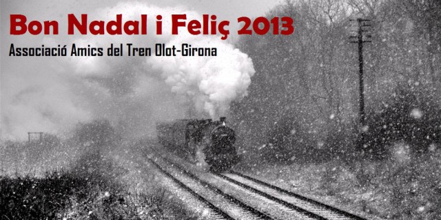 Felicitació de Nadal de l'Associació Amics del Tren Olot-Girona