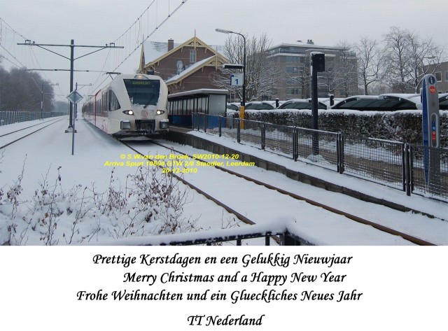 Felicitació de Nadal de l'Associació Ferroviaria "TT Nederland", d'Holanda