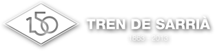 Logo 150 anys Tren Sarrià