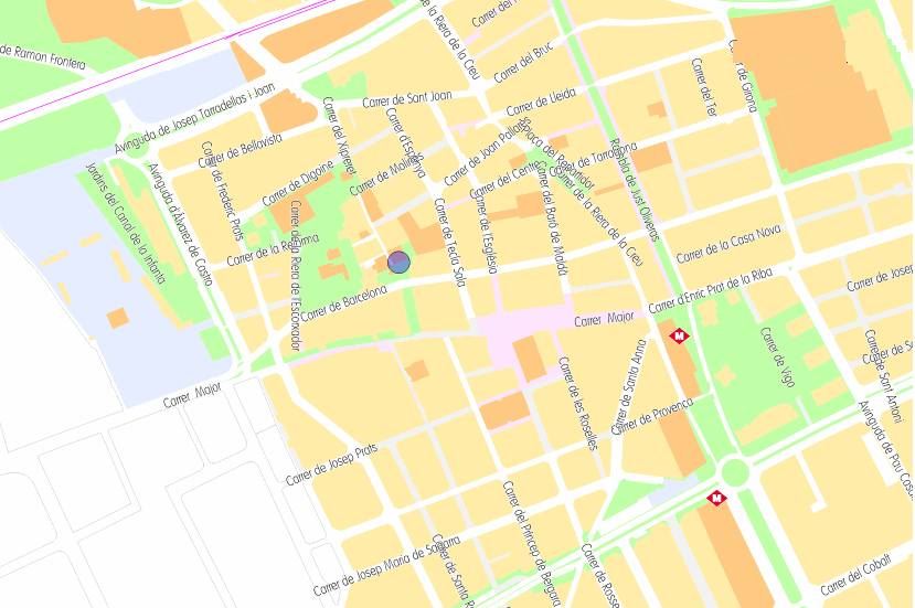 Plànol de situació L'Harmonia L'Hospitalet de Llobregat