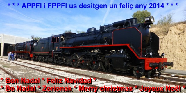 Felicitació de Nadal de l'APPFI – Amics del Ferrocarril de Móra la Nova