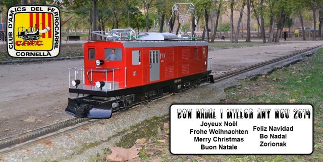 Felicitació de Nadal del Club d'Amics del Ferrocarril Cornellà