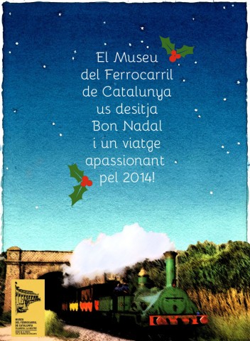 Felicitació de Nadal del Museu del Ferrocarril de Catalunya - Vilanova i la Geltrú