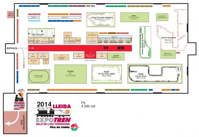 Plànol general Expotren Lleida 2014