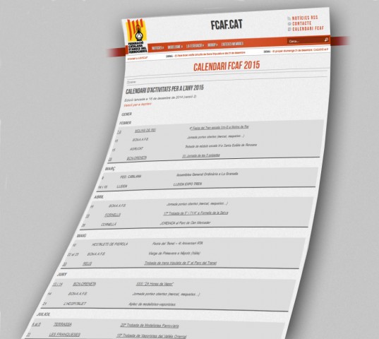 Calendari FCAF