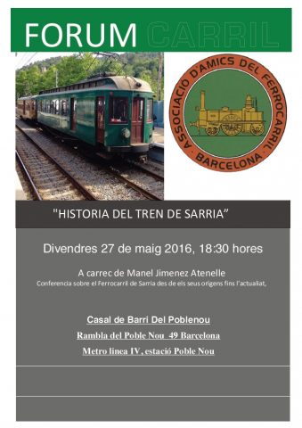 conferencia forum carril tren de sarria