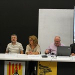 Acte d'obertura de la 8ª Setmana del Tren a Catalunya a la Fàbrica de Creació de Fabra i Coats de Barcelona.