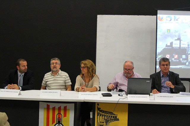 Acte d'obertura de la 8ª Setmana del Tren a Catalunya a la Fàbrica de Creació de Fabra i Coats de Barcelona.