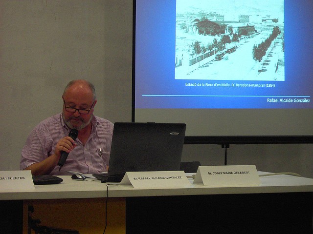 Xerrada "L'estació de ferrocarril, lloc identitari..." per Rafael Alcaide, Doctor en Geografia i Història.