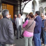 Visita a l'Estació de França, acompanyats per José Ramón Pastor d'ADIF.