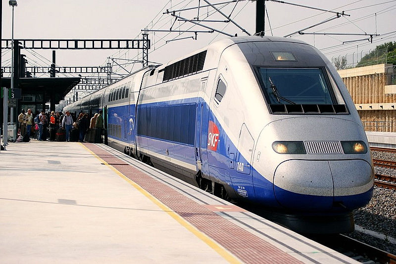 TGV a l'estació de Figueres. Foto: Luis Zamora