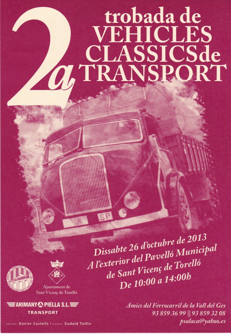 cartell trobada vehicles classics Torelló 2013