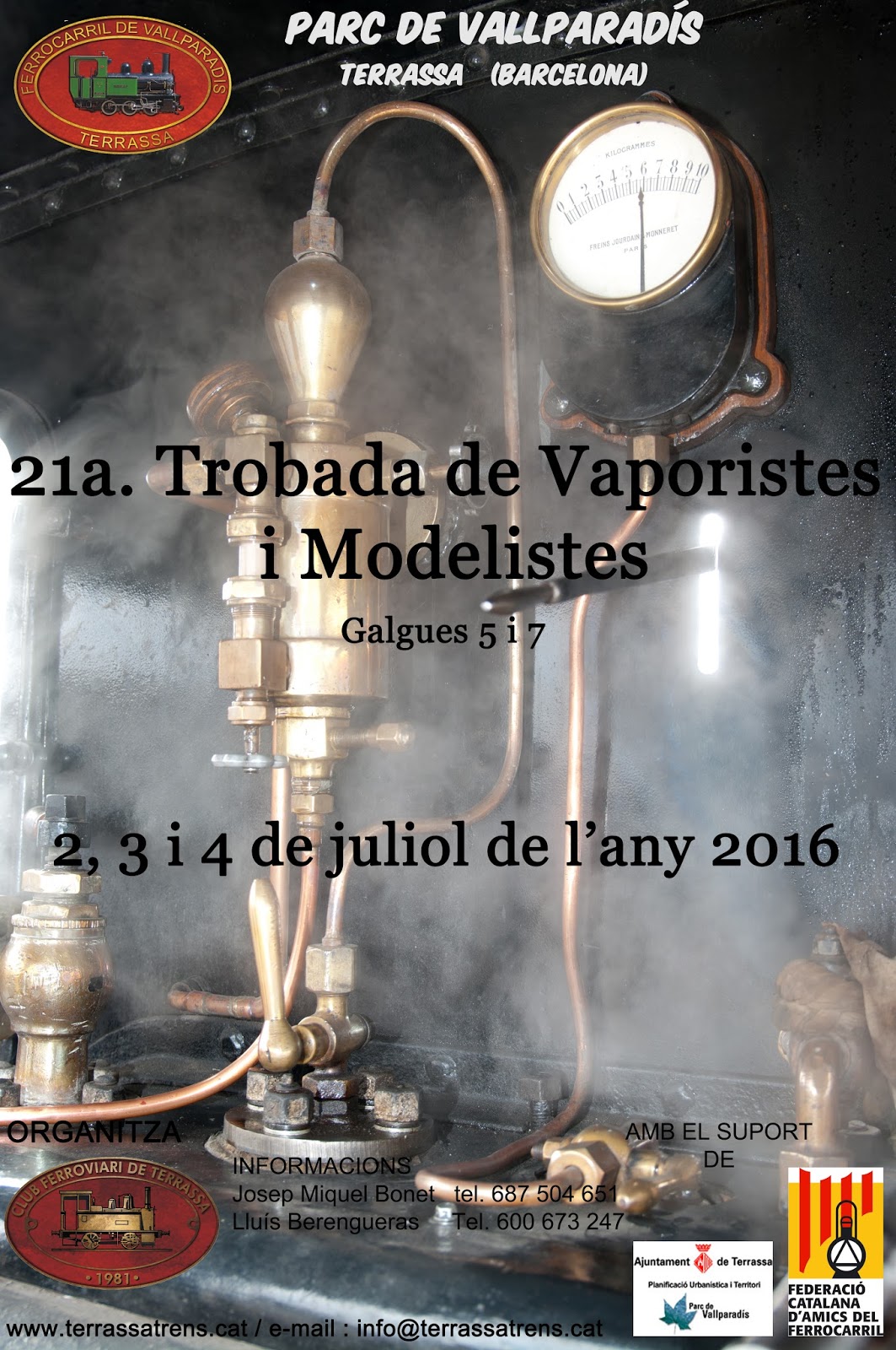 Cartell 21 trobada vaporistes Terrassa