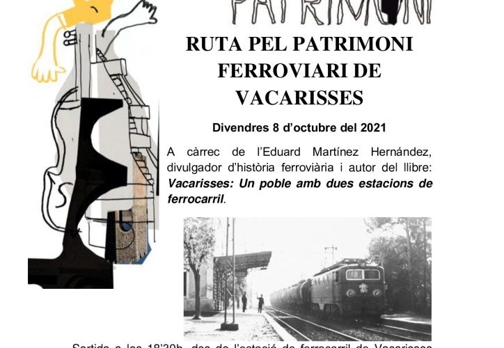 thumbnail of Cartell RUTA PEL PATRIMONI FERROVIARI DE VACARISSES 1