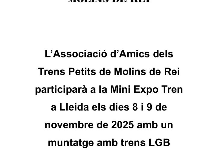thumbnail of Molins de Rei Mini Expo Tren Lleida