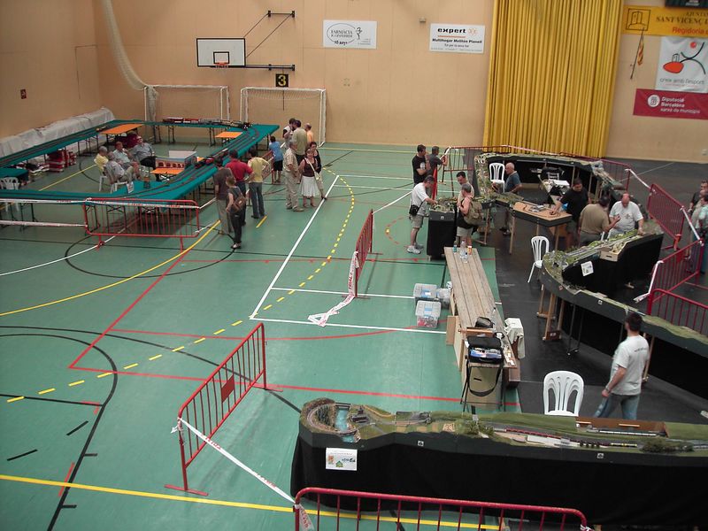 Els mòduls de N i a l'esquerra la maqueta de LGB