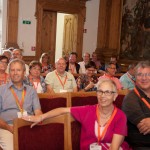 El grup de congressistes català, en el saló noble de l'Ajuntament de Landsberg am Lech