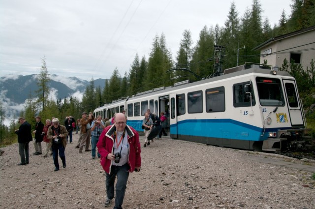 Parada fotogràfica del cremallera del Zugspitze.