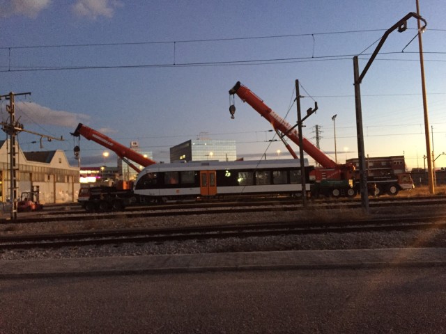 Arribada dels trens Stadler a Lleida