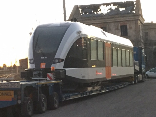 Arribada dels trens Stadler a Lleida