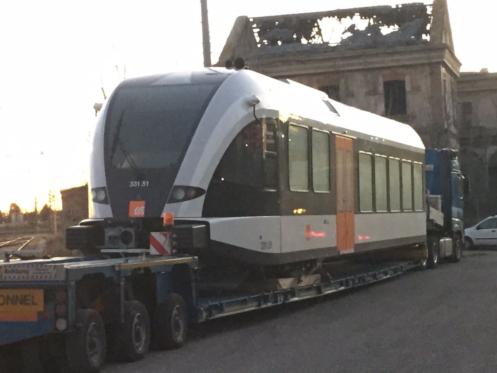 Arribada dels trens Stadler a Lleida