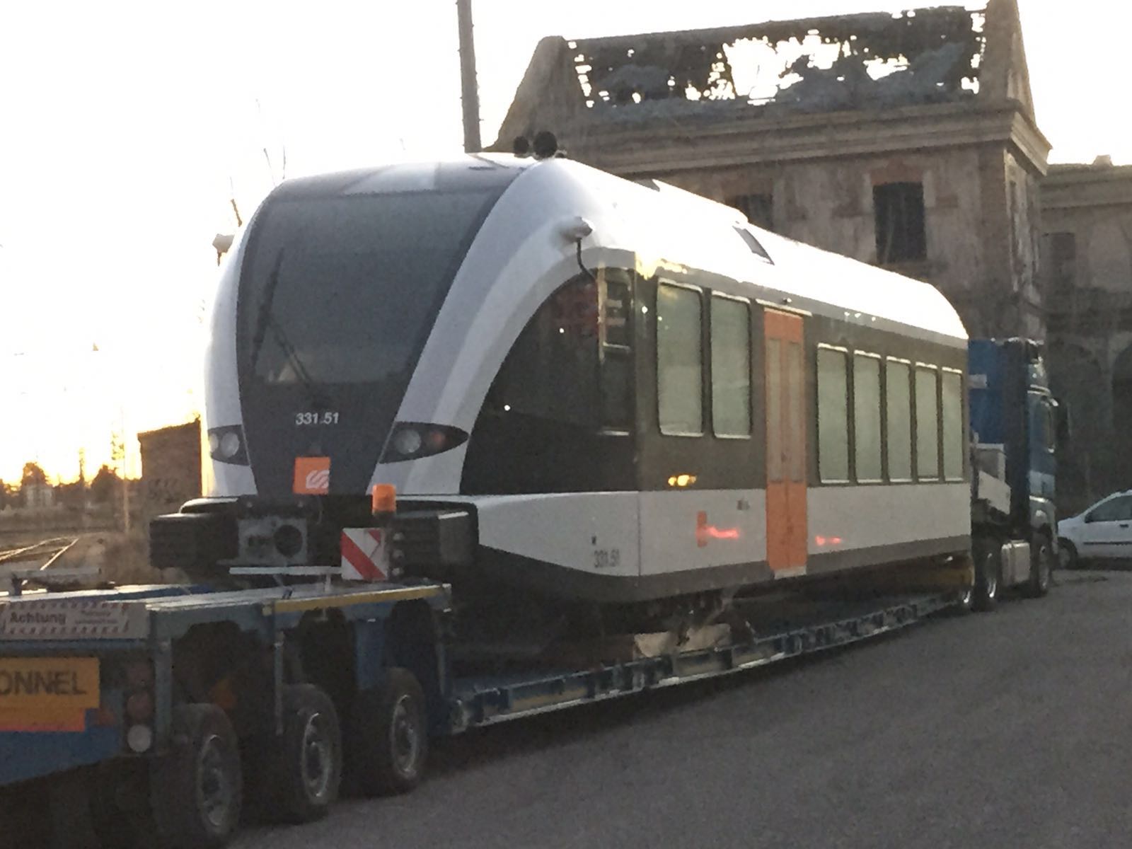 Arribada dels trens Stadler a Lleida
