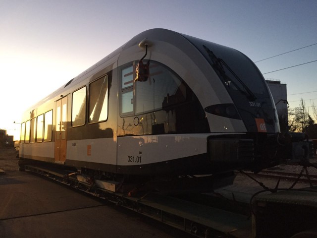 Arribada dels trens Stadler a Lleida