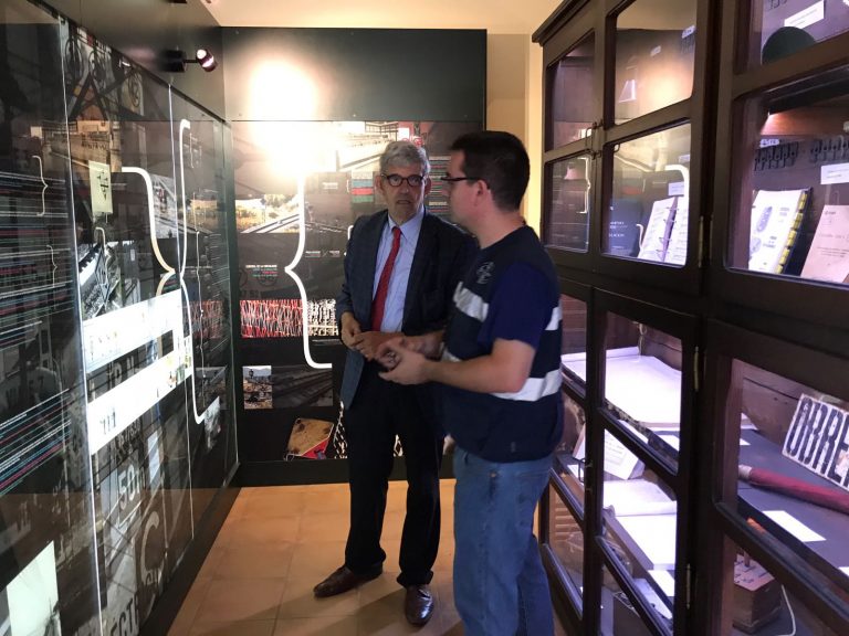 visita del president de la federació europea de ferrocarrils a l'enclavament