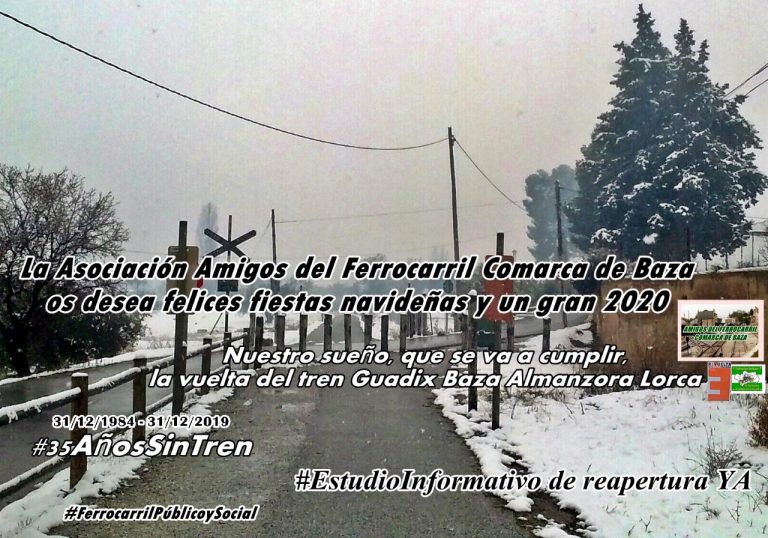 Felicitación navideña 2019 Asociación Amigos del Ferrocarril Comarca de Baza