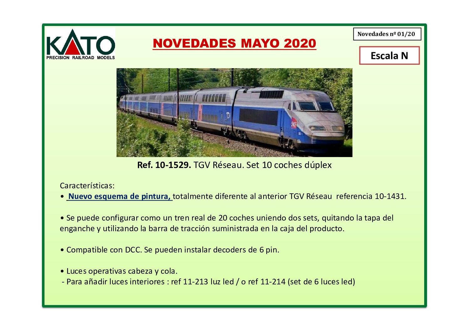 Novedades KATO 01-2020