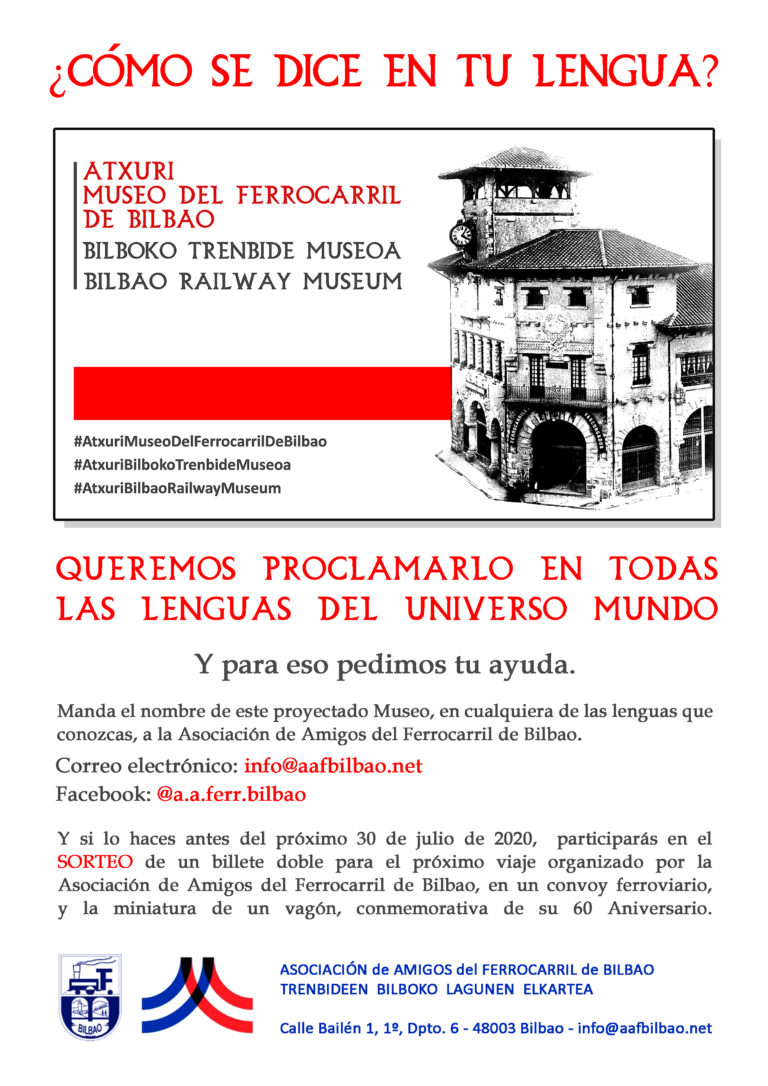 #AtxuriMuseoDelFerrocarrilDeBilbao - denominaciones cartel