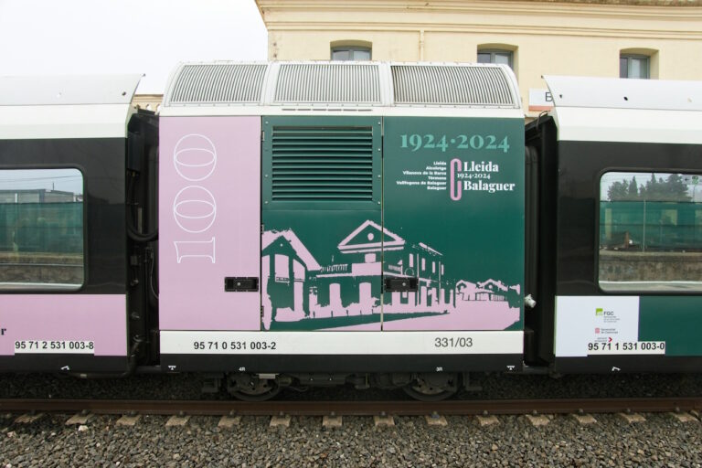 tren vinil 100 anys estacio Balaguer