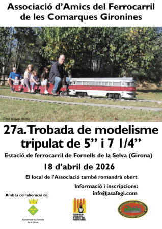 Cartell Trobada Tren Tripulat Fornells 2026